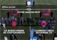 Football Ligue 2 : vidéo du match Châteauroux - Clermont Foot du 04 février 2012. Le samedi 4 février 2012 à Châteauroux. Indre. 